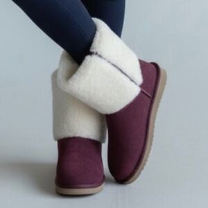 Koolaburra by UGG Burgundy and White Boots